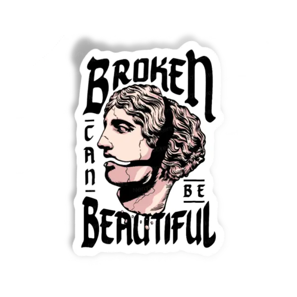 Adesivo Broken can be beautiful, Design