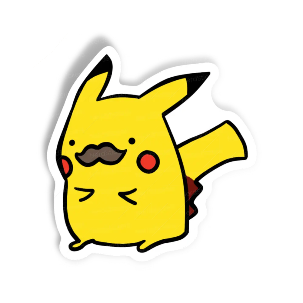 Adesivo bigode pika, Anime e Mangá