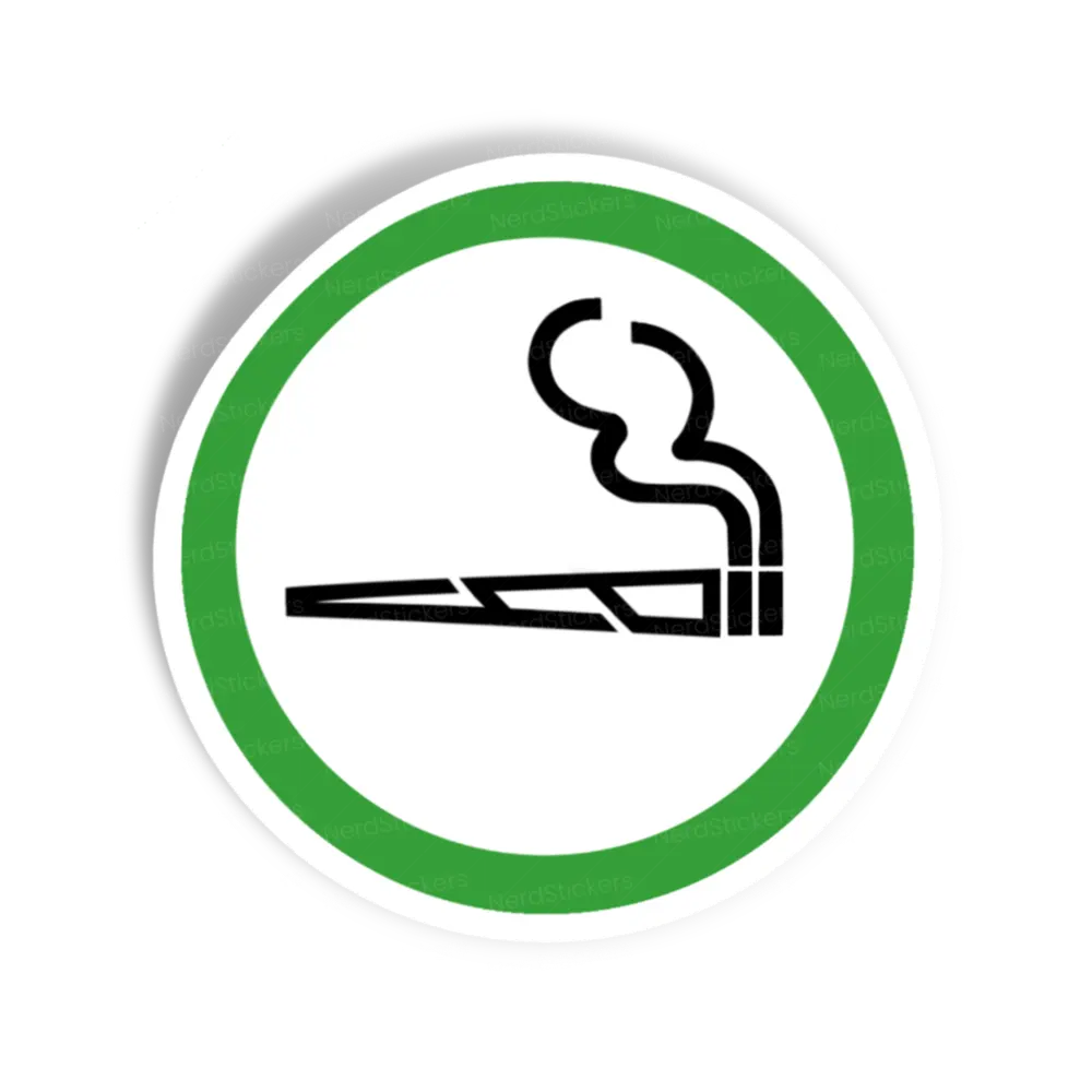 Adesivo Permitido Fumar Beck, Design