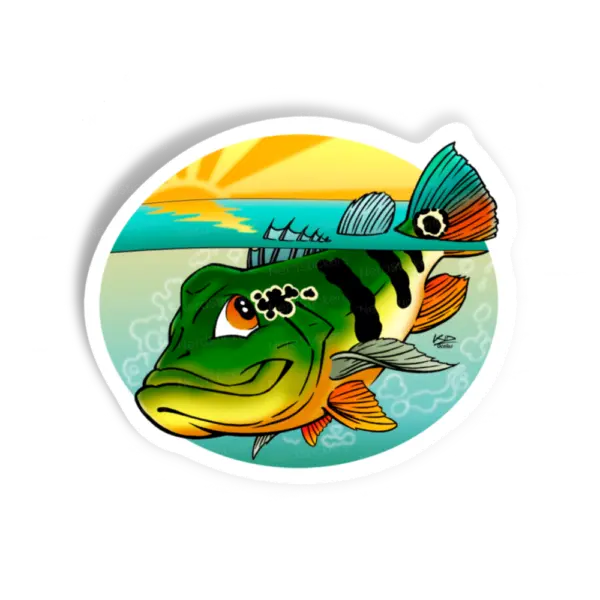 Adesivo TUCUNARÉ-AÇU CARTOON, Esportes