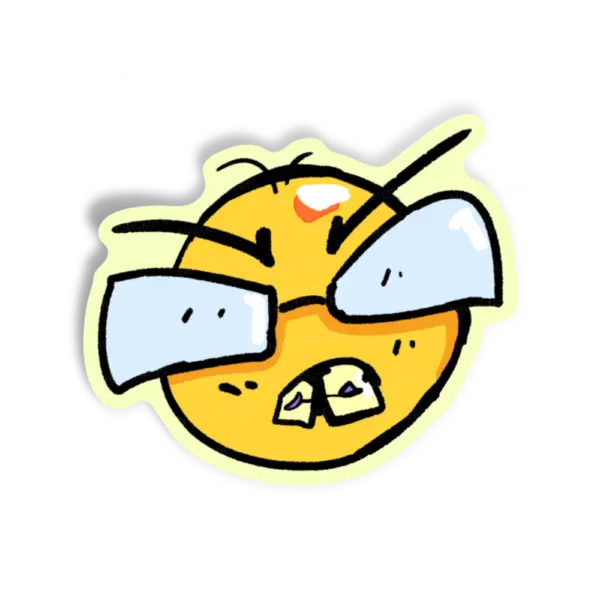 Adesivo cara nerd, Memes e Humor
