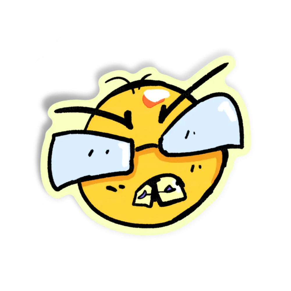 Adesivo cara nerd, Memes e Humor