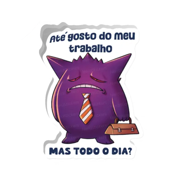 Adesivo Trabalho? Todo dia?, Anime e Mangá