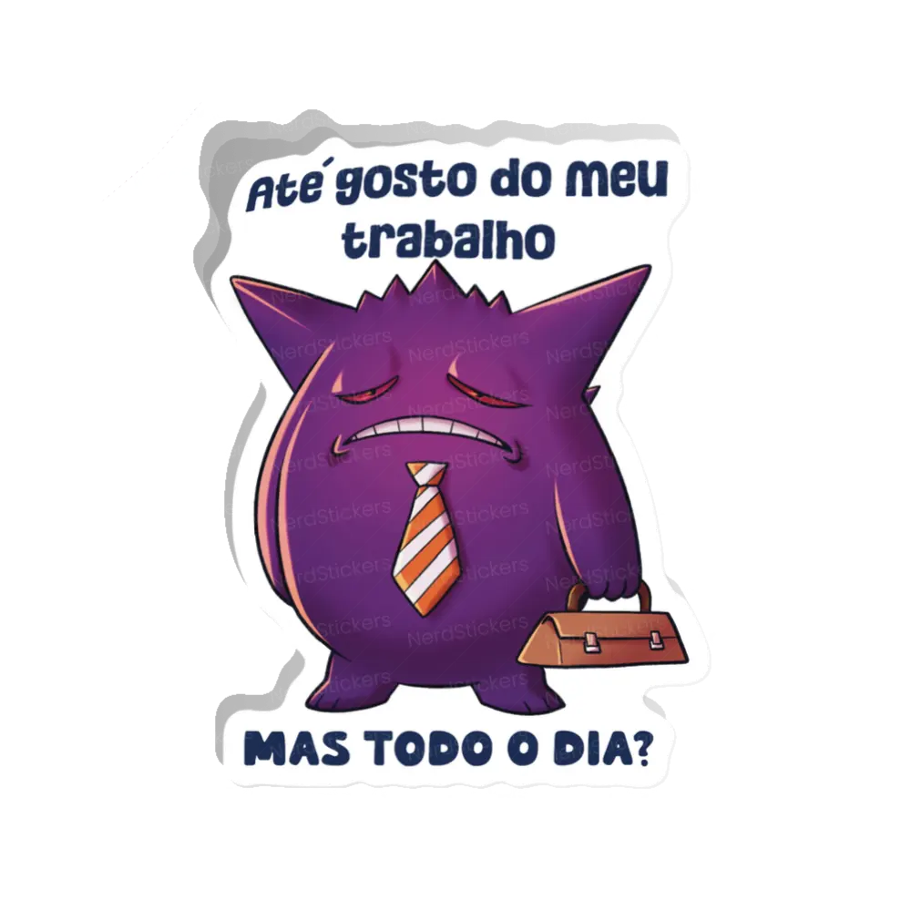 Adesivo Trabalho? Todo dia?, Anime e Mangá