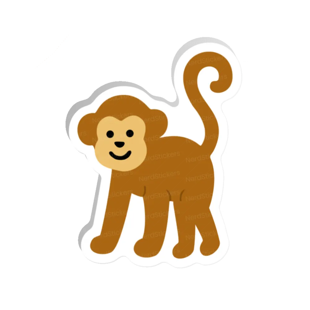Adesivo Macaco Animais do Bioma Brasileiro, Animais