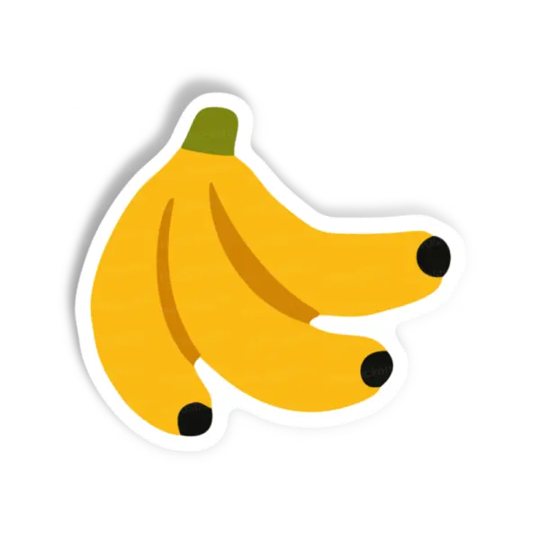 Adesivo Banana Fruta Nativa do Brasil, Comida e Bebida