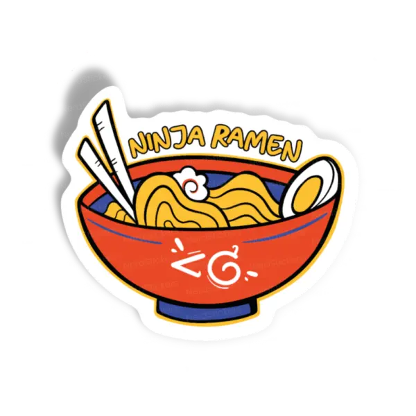 Adesivo Ninja Ramen, Comida e Bebida