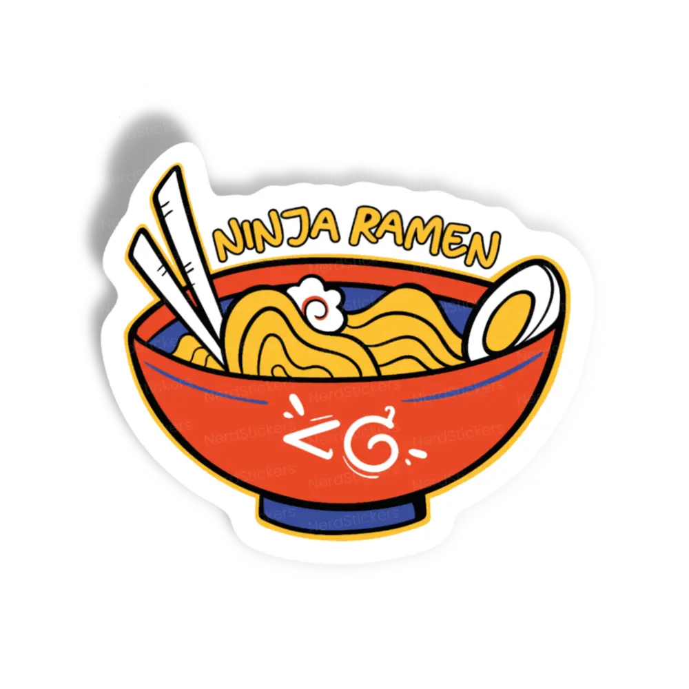 Adesivo Ninja Ramen, Comida e Bebida