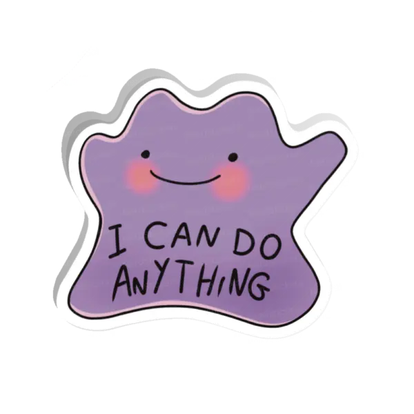 Adesivo I can do anything, Anime e Mangá