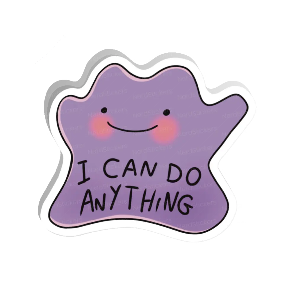 Adesivo I can do anything, Anime e Mangá