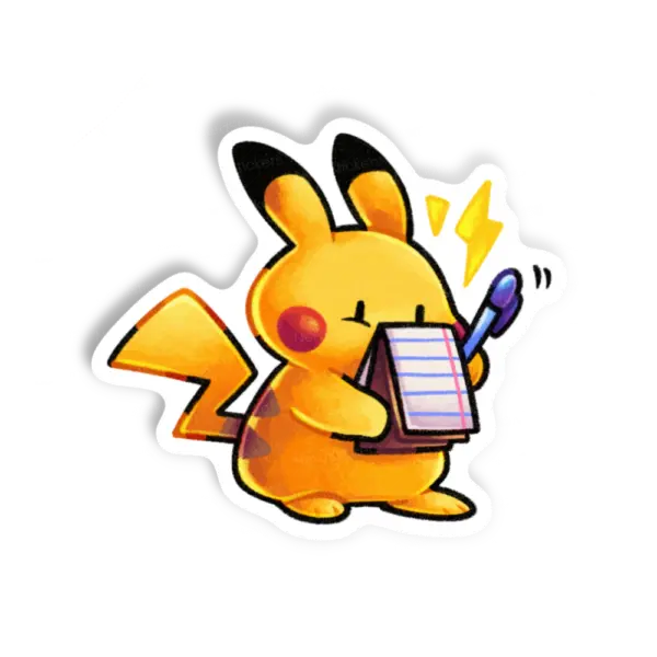 Adesivo Pika Brainstorm, Anime e Mangá
