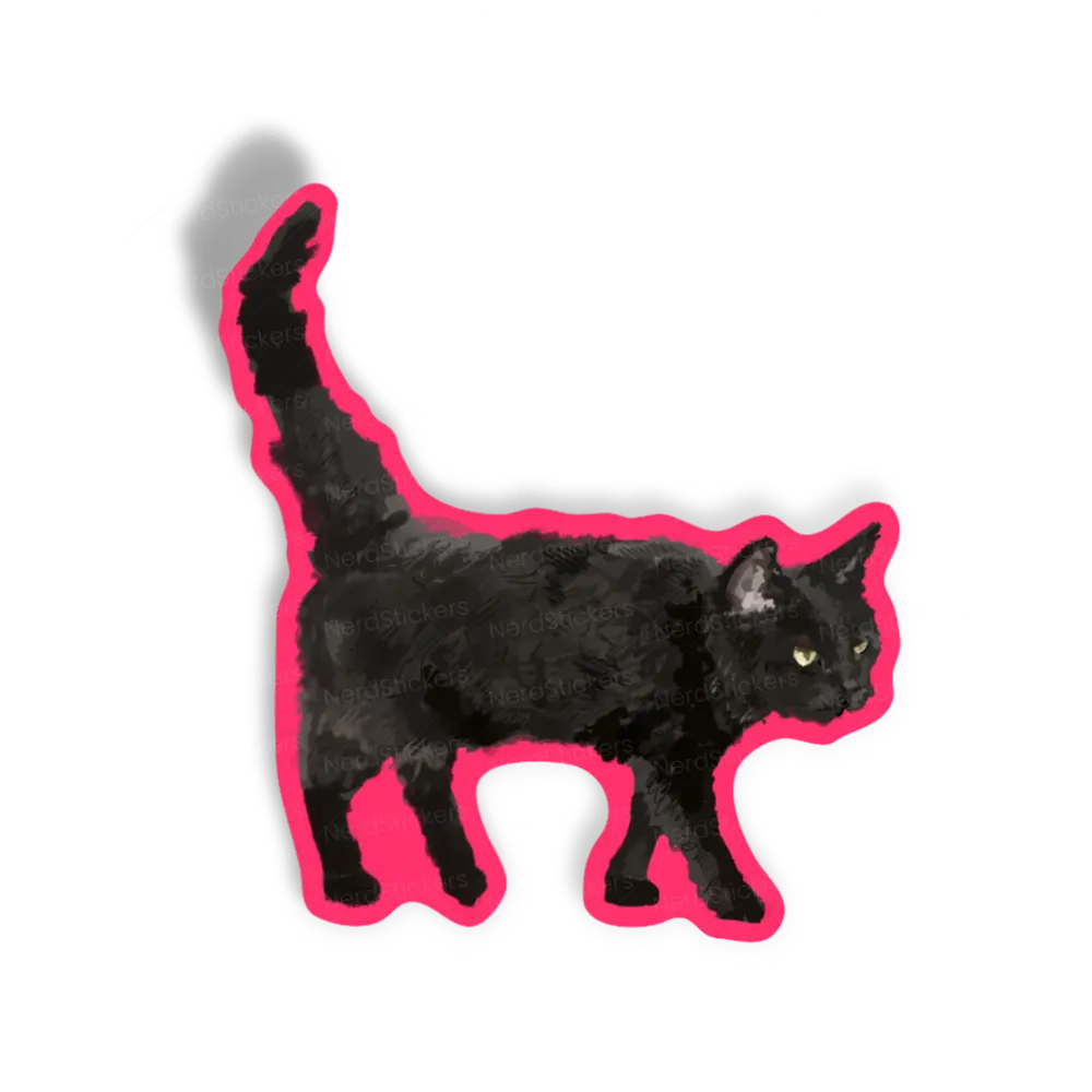 Adesivo Gato preto, Animais